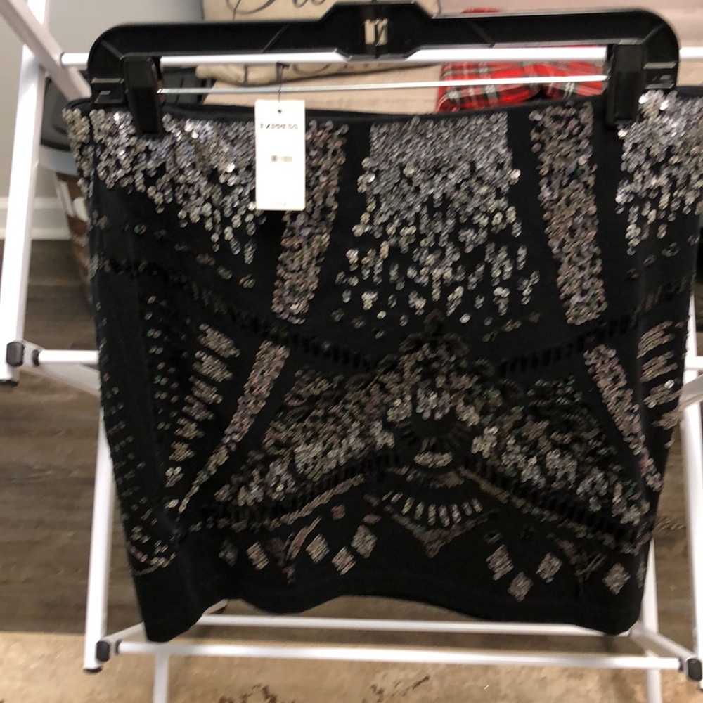EXPRESS sequin mini skirt